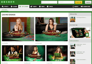 Unibet.be Online Casino Live Casino Unibet.be