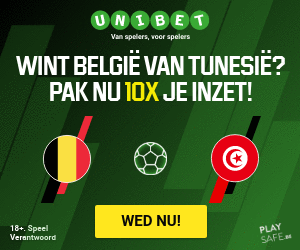Unibet WK Promotie België-Tunesië