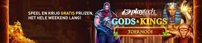 Playtech Casino 777 online Videoslot toernooi Weekend 2020 Gods & Kings