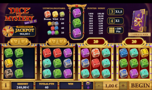 Dice of Mysteries GoldenVegas Circus Casino online speelhal Luckygames Dobbelspel Tom Boonen Spinner 2021