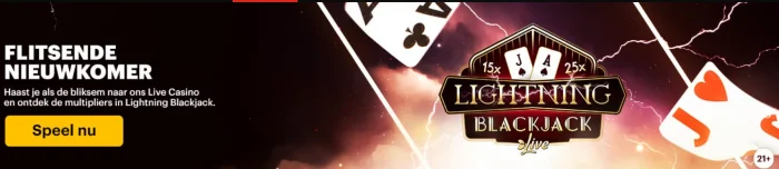 Lightning Blackjack Napoleon Sports & Casino online speelhal Live Casino dealer Promo Cash Prijzen 2021