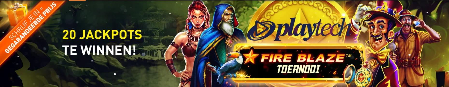 Playtech Fire Blaze toernooi 20 Jackpots Videoslot gokkast online Casino 777 speelhal Prijzenpot gokken 2021