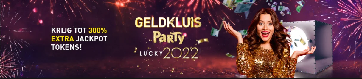 Geldkluis party Lucky 2022 Nieuwjaar Promo Tokens Jackpot Prijzen online Casino 777 speelhal