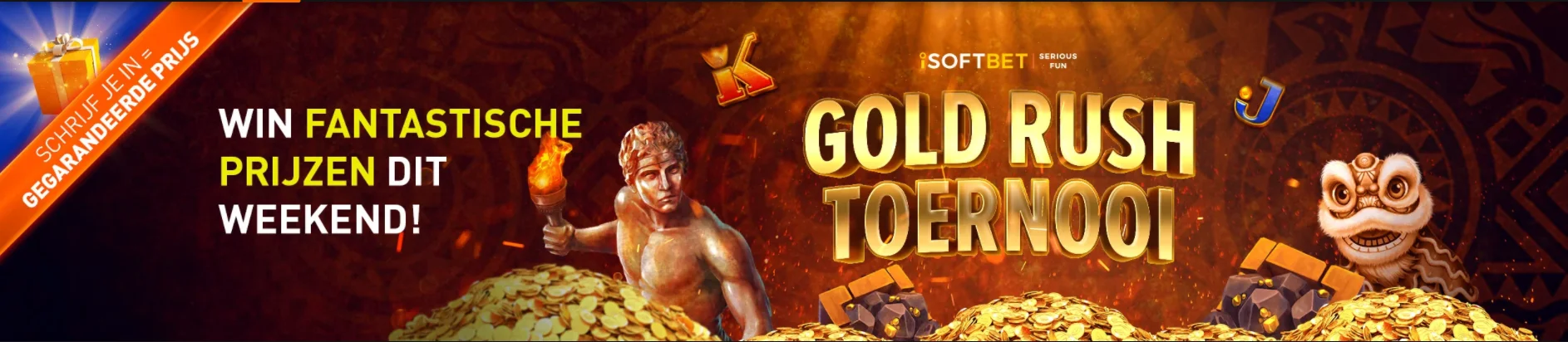 Gold Rush Goud toernooi Casino 777 online Slot gokkast Jackpot Geldkluis tokens 2022