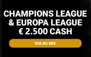 Sportpromo's Europese bekers sportweddenschappen wedkantoren live bookmaker online bets 2022.Unibet GoldenVegas