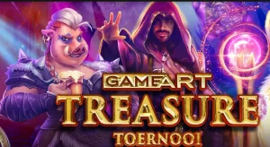 Dubbele Coins GameArt Treasure toernooi Casino 777 online Slots Weekend festijn 2022 gokkast Gratis Spins